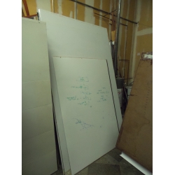 Whiteboard Walls, No Frames, approx. 59 x 100 in.